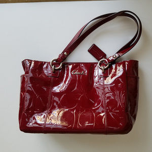 Coach Cranberry Red Patent Leather Purse